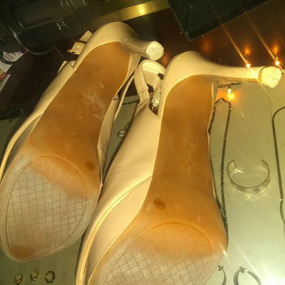 Cream heels